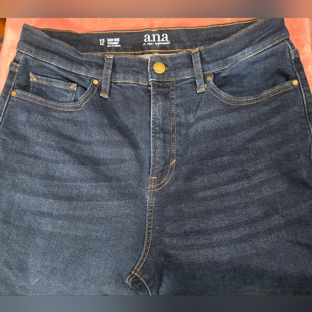 a.n.a, Womems Blue Jeans, High Rise with Classic Indigo - Picture 1 of 6